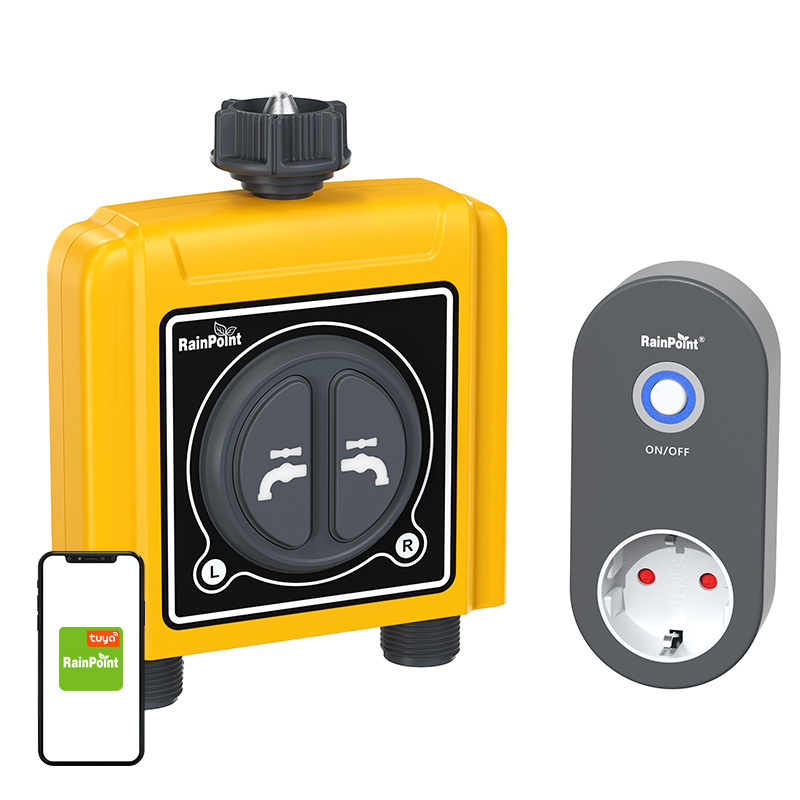 Centralina di irrigazione RainPoint a 2 zone con app