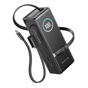 Powerbank EcoFlow RAPID da 25000 mAh, 170 W (cavi integrati da 100 W).