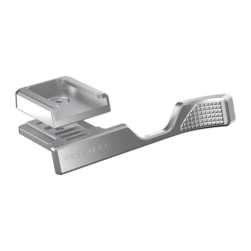 Attacco a slitta Freewell per Fuji X100VI (argento)