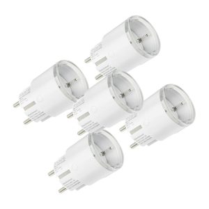 Set di 5 prese intelligenti Shelly Plug S MTR Gen3 12A (bianche)