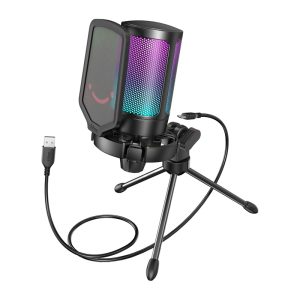 Microfono a condensatore da gaming Fifine A6V (nero)