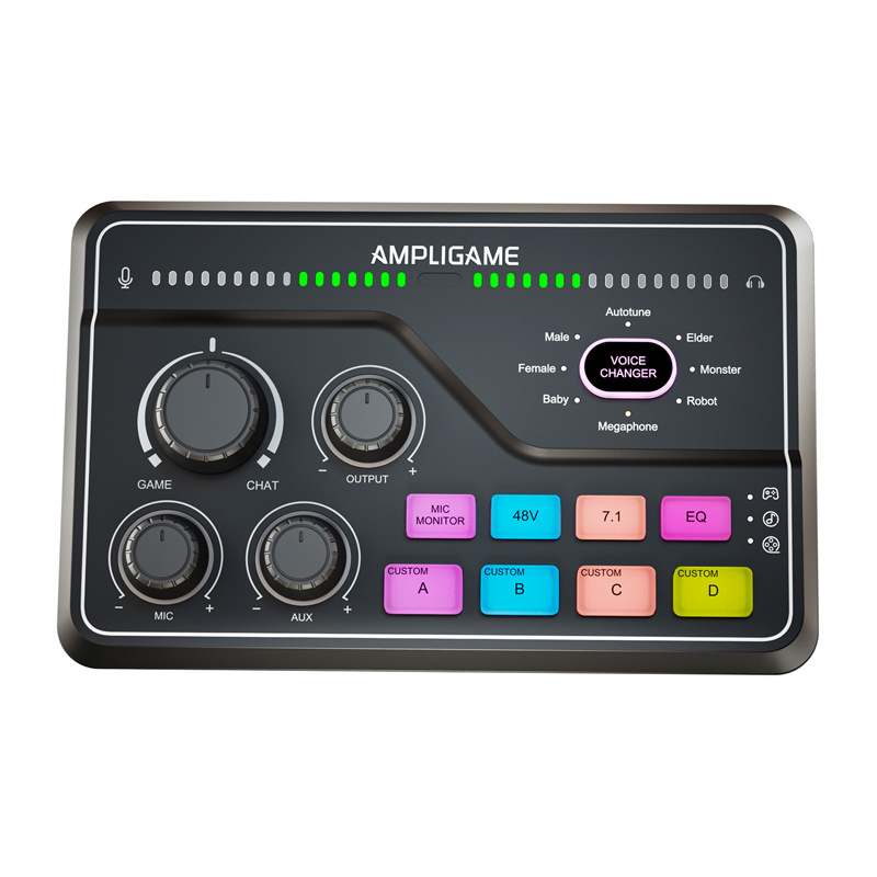 Mixer da gioco RGB Fifine SC8 (nero)