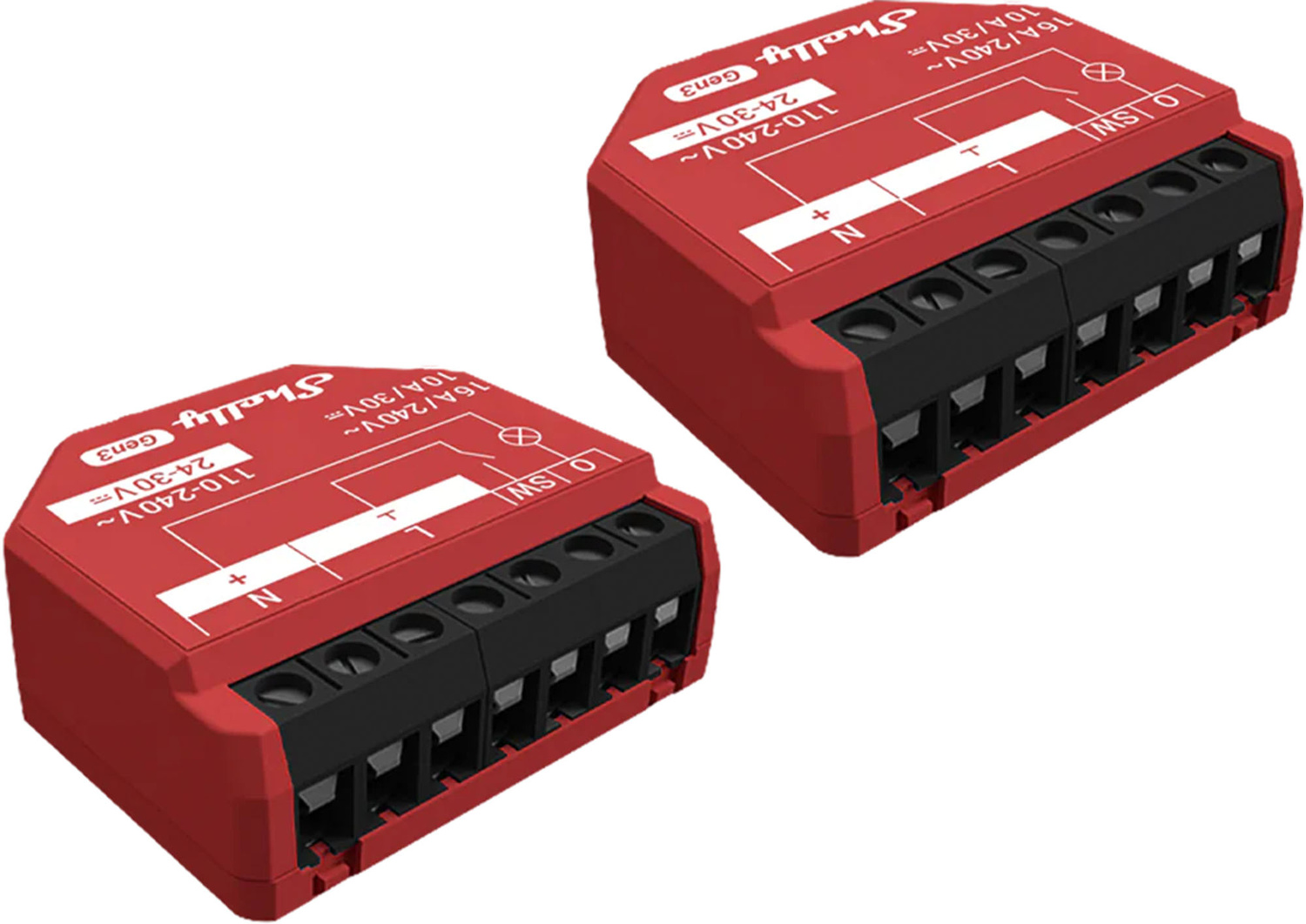 Set di 2 controller Shelly 1PM Gen3 WiFi/Bluetooth