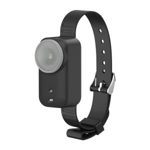 Cinturino in silicone / Collare per animali domestici Puluz per DJI Osmo Nano (nero)