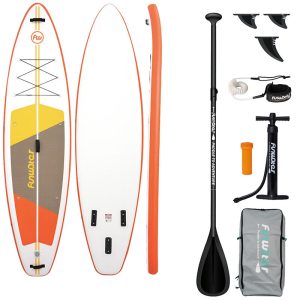 Tavola da SUP FunWater SUPFW69B 3,35 m (arancione-bianco)