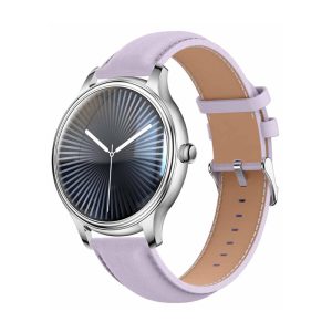 Smartwatch COLMI L28 (argento-viola + cinturino in pelle viola)