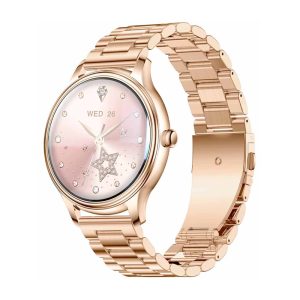 Smartwatch COLMI L28 (oro + cinturino in acciaio dorato)