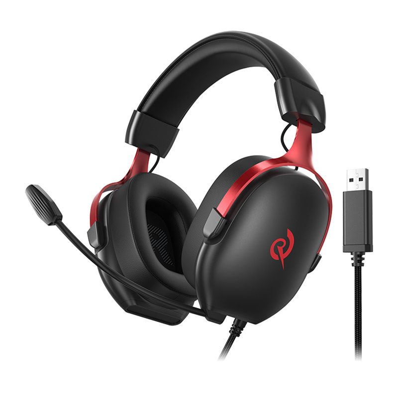 Cuffie da gaming QCY Heroad VN200 (nere e rosse)