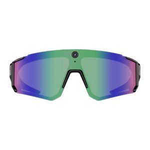 Colmi V06 AI Sports Sunglasses (Black with Blue Lenses)