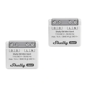 SHELLY EM Mini Gen4 Energy Meter, 2 pieces